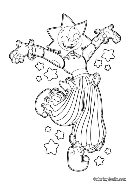 Sundrop Har Det Sjovt - Farvelægningsside