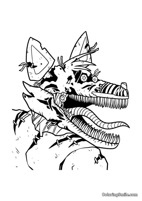 Mareridt Foxy - Farvelægningsside