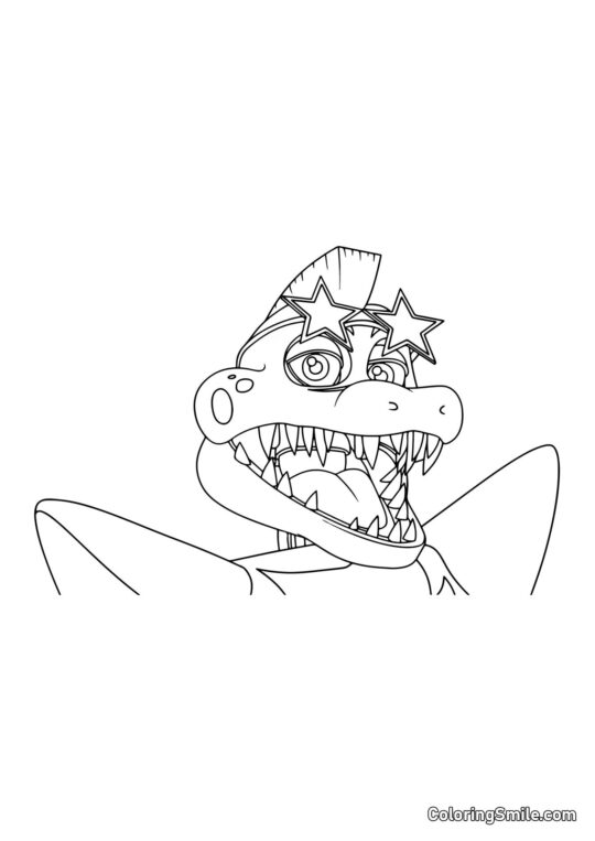 Alligator Montgomery Gator - Farvelægningsside