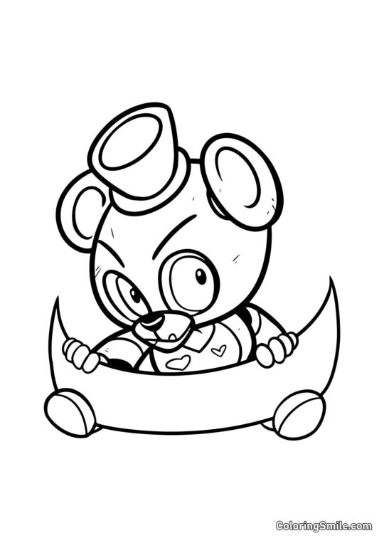 Valentins Freddy Fazbear - Farvelægningsside