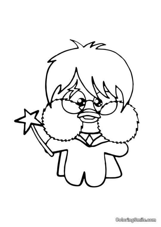 Lalafanfan Harry Potter - Farvelægningsside