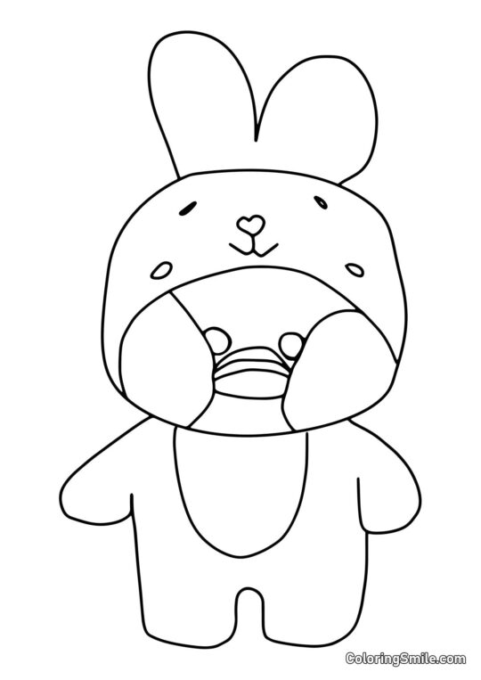 Lalafanfan i kanin kigurumi - Farvelægningsside