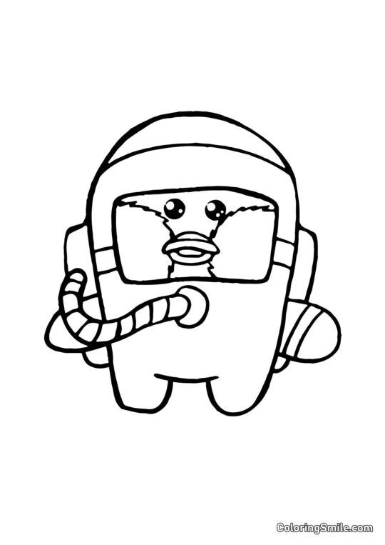 Lalafanfan astronaut - Farvelægningsside