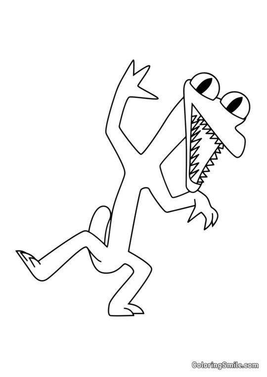 Orange danser - Farvelægningsside