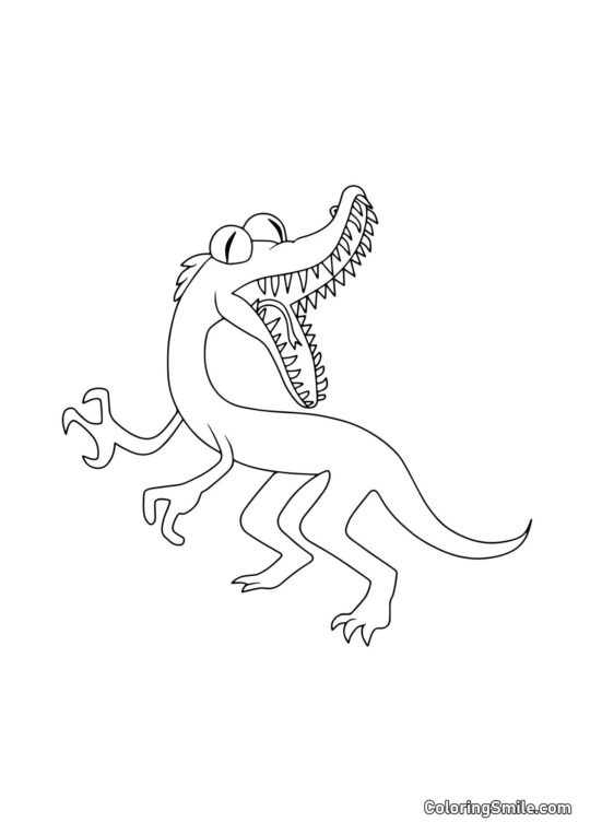 Galen Orange fra Rainbow Friends - Farvelægningsside