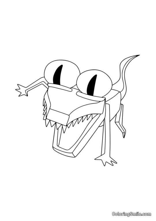 Orange fra Rainbow Friends - Farvelægningsside