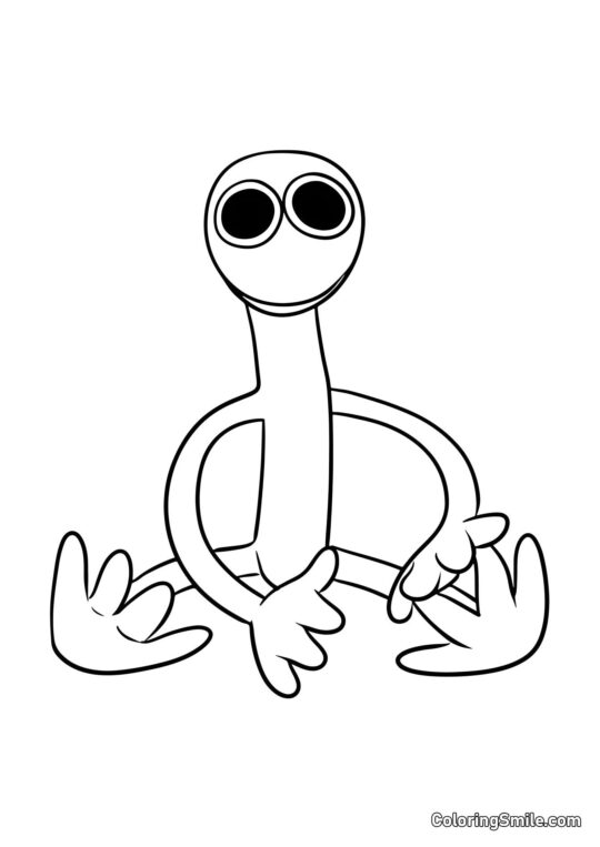 Sød Lilla - Farvelægningsside