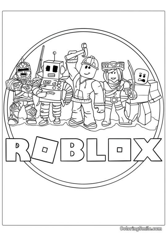 Roblox Logo - Farvelægningsside