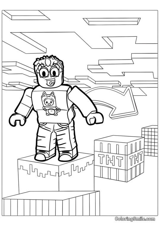 Roblox Minecraft - Farvelægningsside