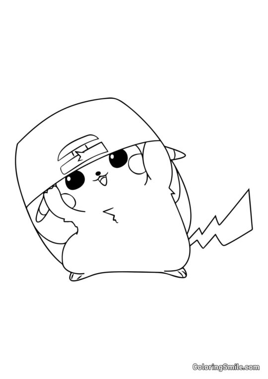 Pikachu Rapper - Farvelægningsside