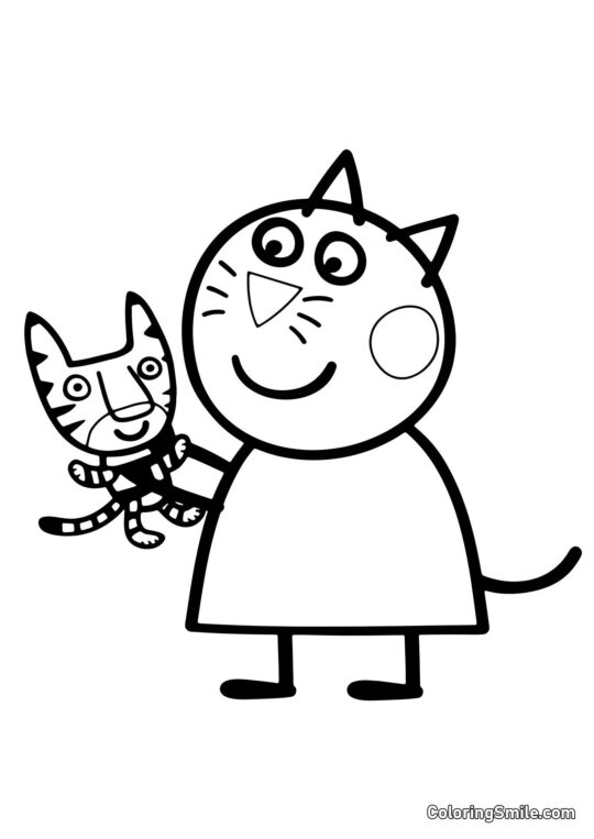 Slik Kat - Farvelægningsside