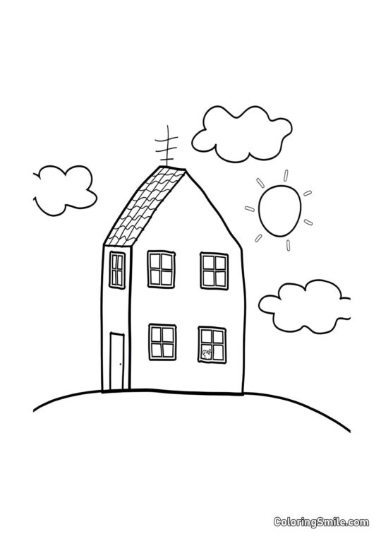 Peppa Gris’ Hus - Farvelægningsside