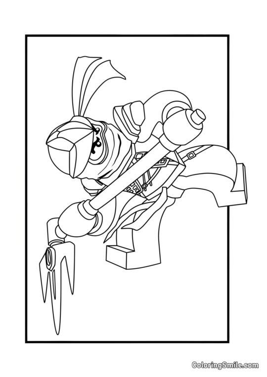 Cole – Ninja af Jord - Farvelægningsside