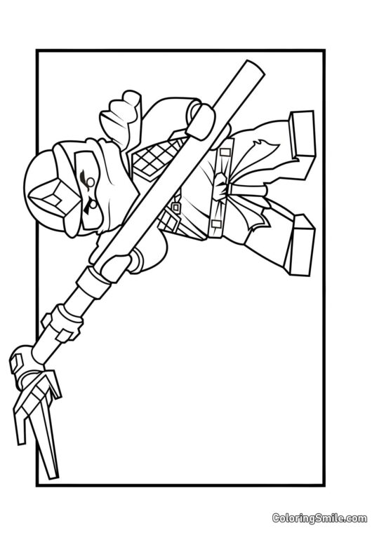 Ninjago Cole ZX - Farvelægningsside