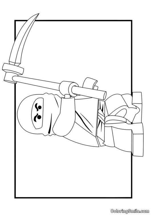 Ninjago Cole - Farvelægningsside