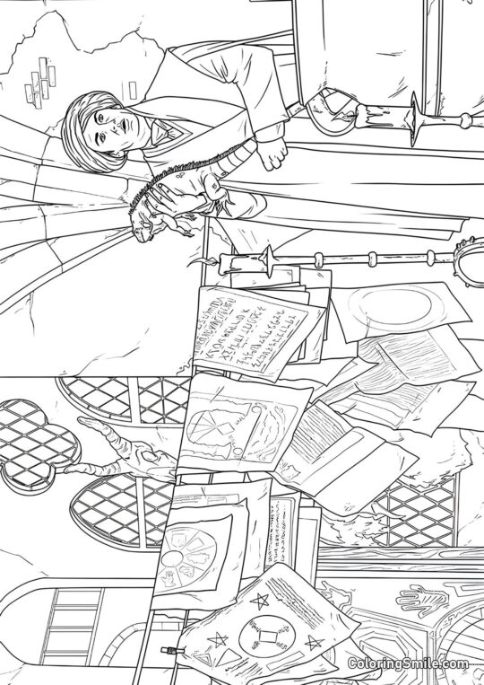 Professor Quirinus Quirrell Professor Quirinus Quirrell - Farvelægningsside