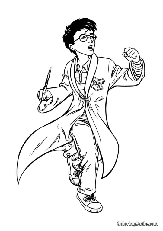 Tegneserie Harry Går i Kamp Tegneserie Harry Går i Kamp - Farvelægningsside