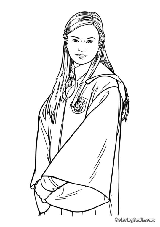 Cho Chang – Harry Potters Første Kærlighed Cho Chang – Harry Potters Første Kærlighed - Farvelægningsside