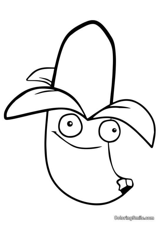 Banana Launcher fra Plants vs. Zombies Banana Launcher fra Plants vs. Zombies - Farvelægningsside