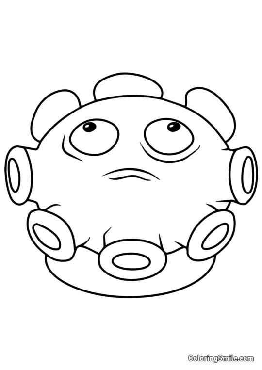 Gloom-shroom fra Plants vs. Zombies Gloom-shroom fra Plants vs. Zombies - Farvelægningsside