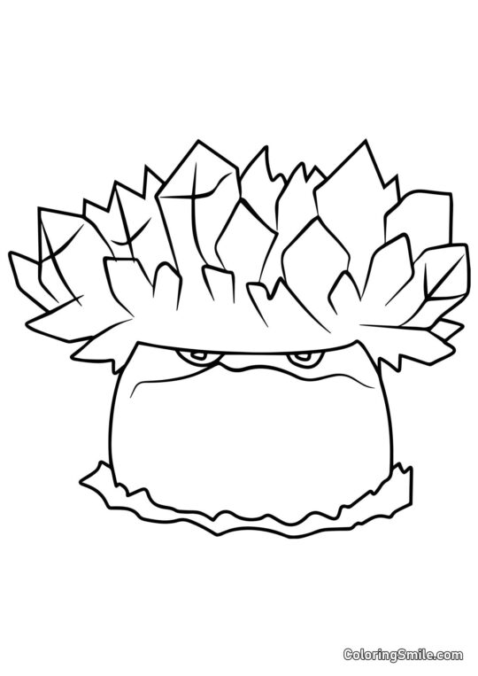 Ice-shroom fra Plants vs. Zombies Ice-shroom fra Plants vs. Zombies - Farvelægningsside