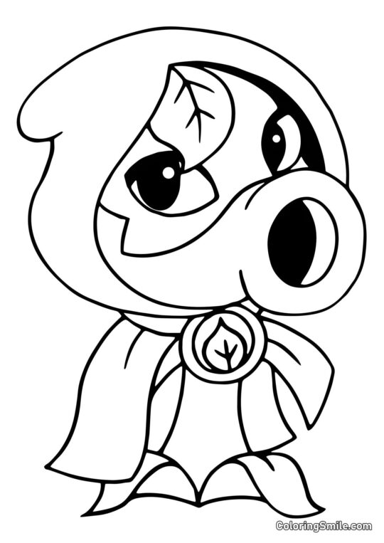 Grøn Skygge fra Plants vs. Zombies Grøn Skygge fra Plants vs. Zombies - Farvelægningsside