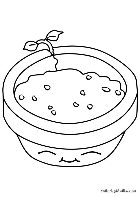 Blomsterkrukke fra Plants vs. Zombies Blomsterkrukke fra Plants vs. Zombies - Farvelægningsside