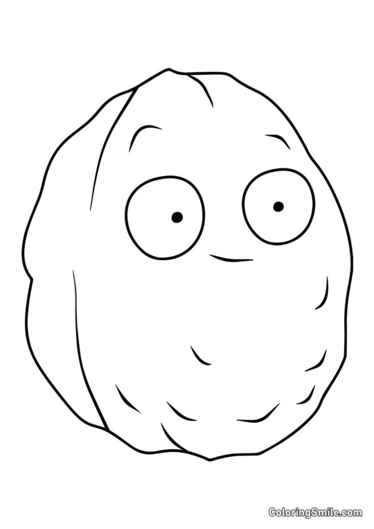 Væg-nød fra Plants vs. Zombies Væg-nød fra Plants vs. Zombies - Farvelægningsside