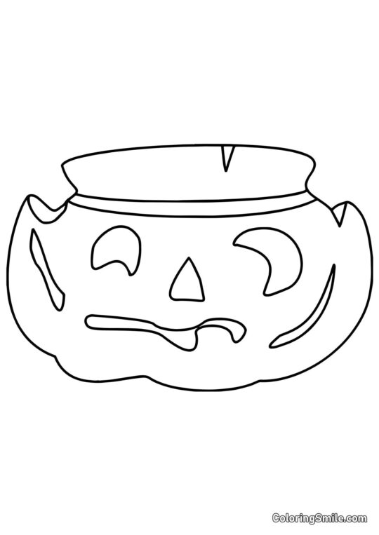 Græskar fra Plants vs. Zombies Græskar fra Plants vs. Zombies - Farvelægningsside