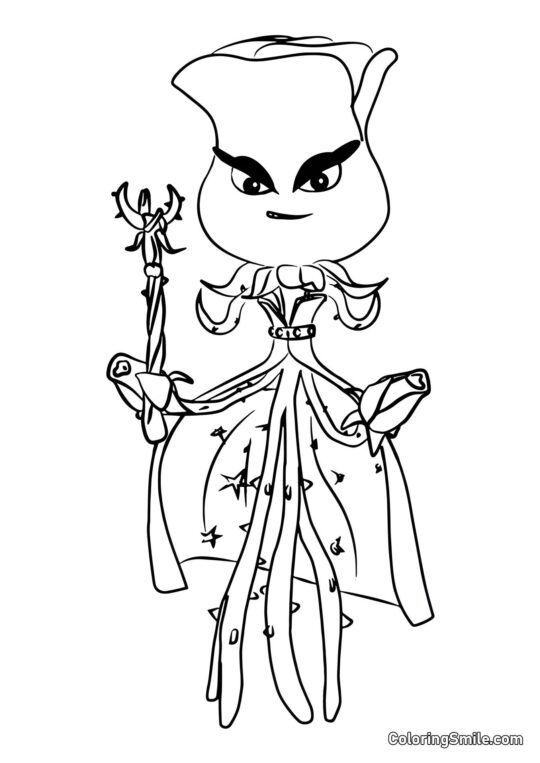 Rose fra Plants vs. Zombies Rose fra Plants vs. Zombies - Farvelægningsside