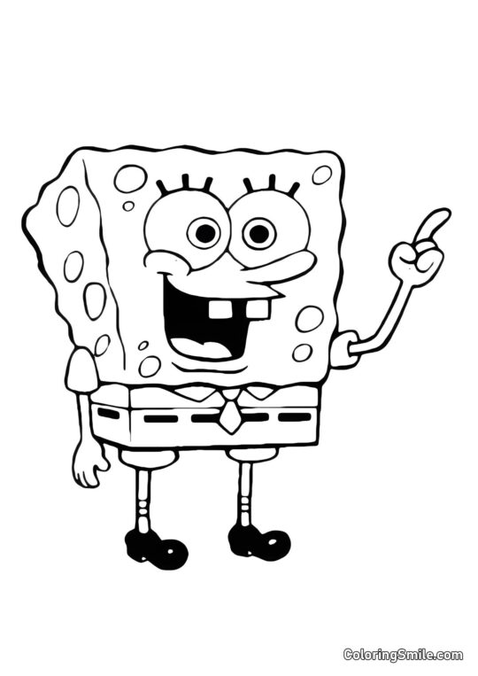 Wow, SpongeBob - Farvelægningsside