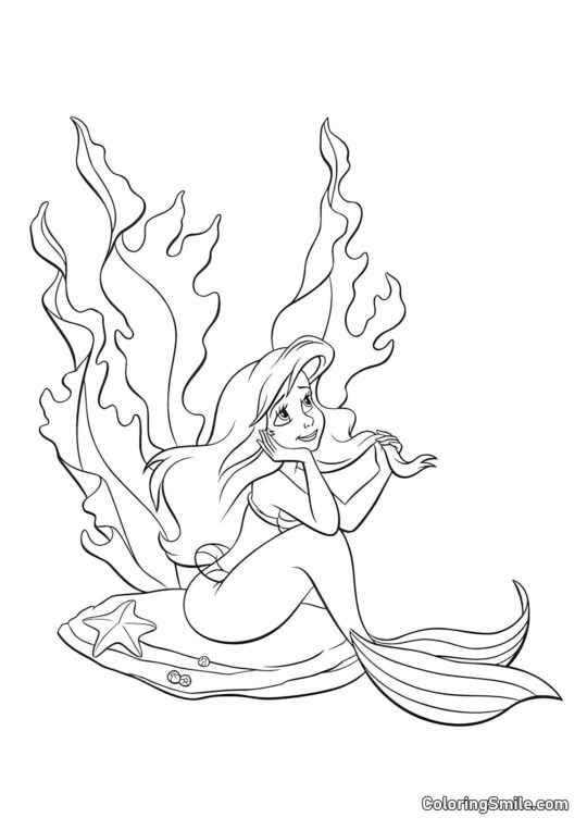 Havfruens Drømme Havfruens Drømme - Farvelægningsside