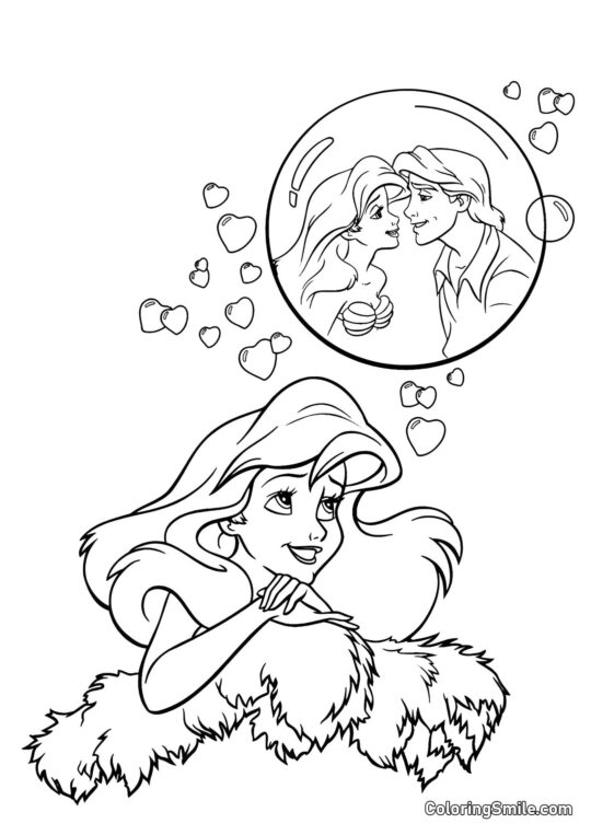 Ariel Drømmer om Eric Ariel Drømmer om Eric - Farvelægningsside