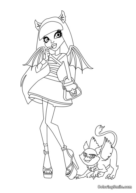 Rochelle Goyle – Datter af en Gargoyle Rochelle Goyle – Datter af en Gargoyle - Farvelægningsside