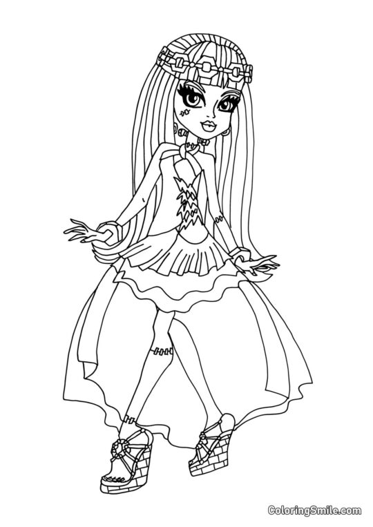 13 Ønsker Frankie Stein 13 Ønsker Frankie Stein - Farvelægningsside