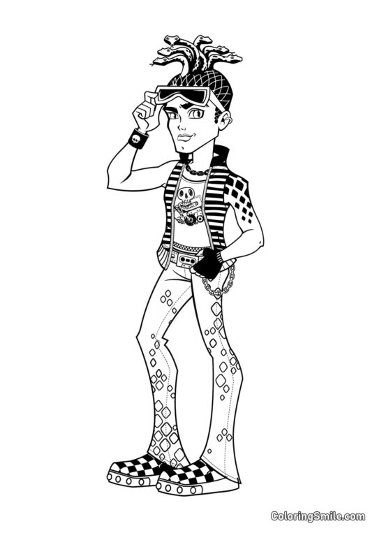 Deuce Gorgon, søn af Medusa Deuce Gorgon, søn af Medusa - Farvelægningsside