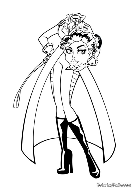 Datter af Den Hovedløse Rytter Datter af Den Hovedløse Rytter - Farvelægningsside