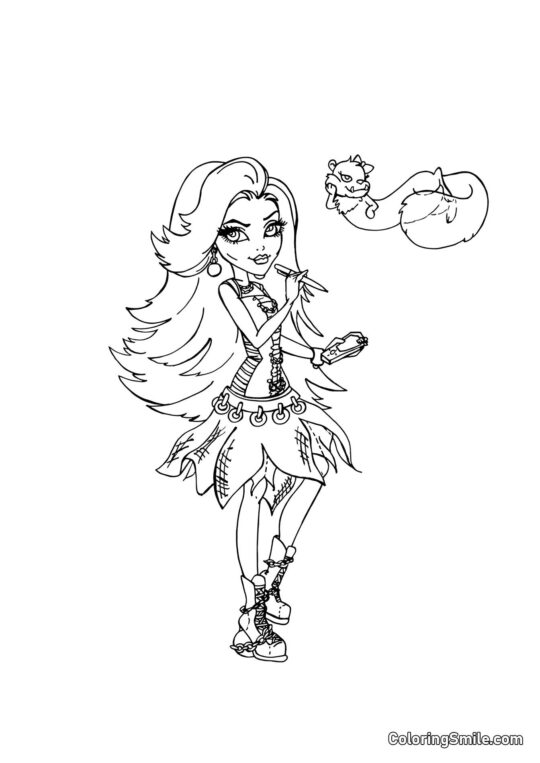 Spectra Vondergeist – Datter af Spøgelserne Spectra Vondergeist – Datter af Spøgelserne - Farvelægningsside