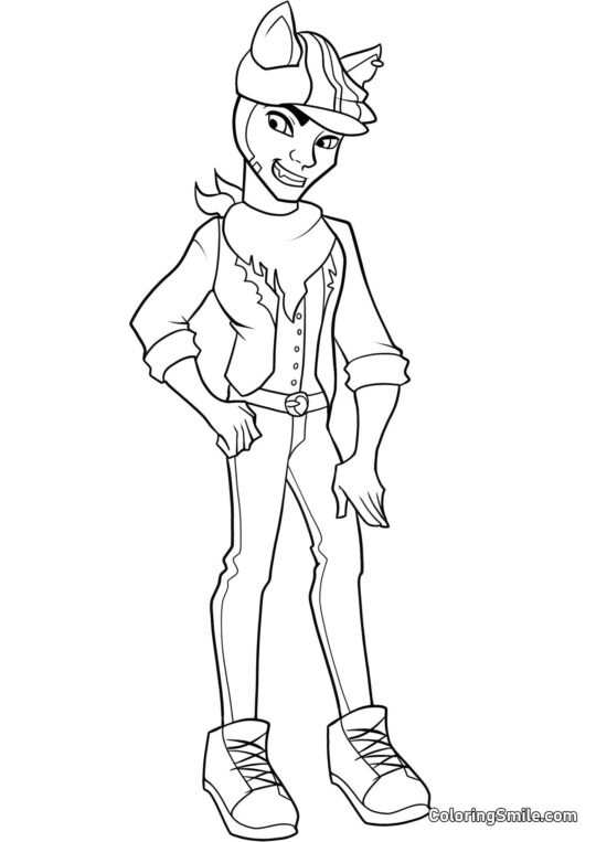 Monster High Clawd Wolf Monster High Clawd Wolf - Farvelægningsside