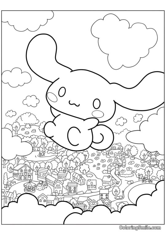 Cinnamoroll i Himlen Cinnamoroll i Himlen - Farvelægningsside