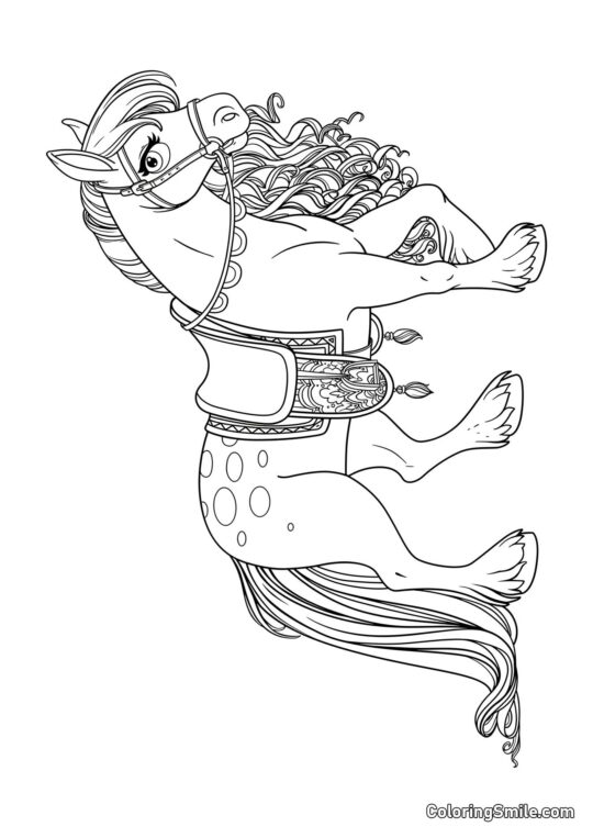 Smuk hest Smuk hest - Farvelægningsside