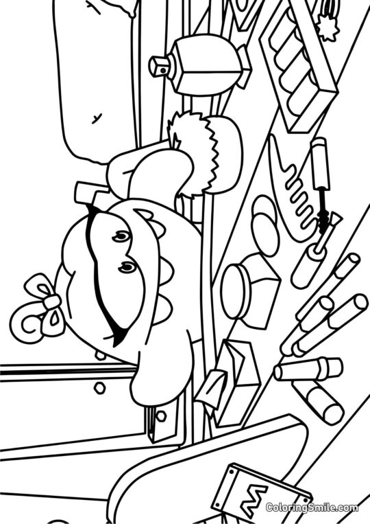 Om Nelle Skønhedsblogger - Farvelægningsside