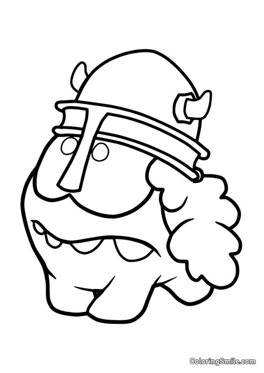 Om Nom Ridder - Farvelægningsside