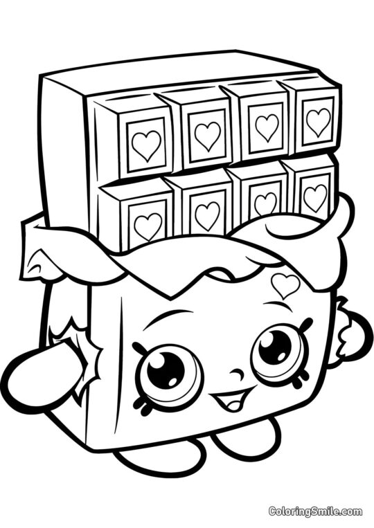 Shopkins Chokolade - Farvelægningsside