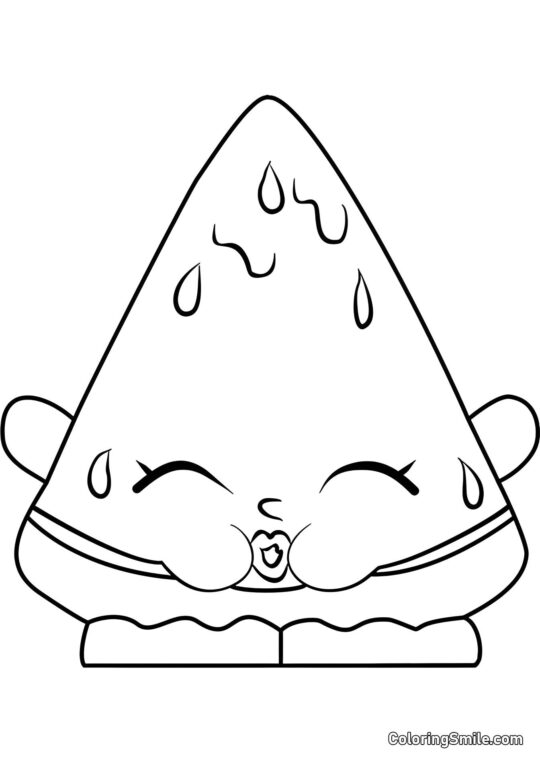 Shopkins Melonie Pips - Farvelægningsside