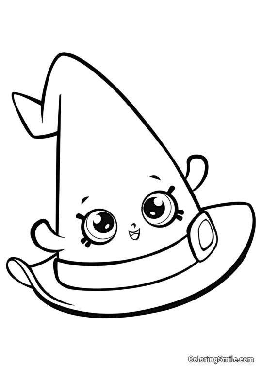 Shopkins Heks Hat Halloween - Farvelægningsside