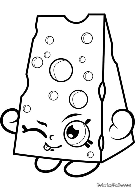 Shopkins Cheezy - Farvelægningsside