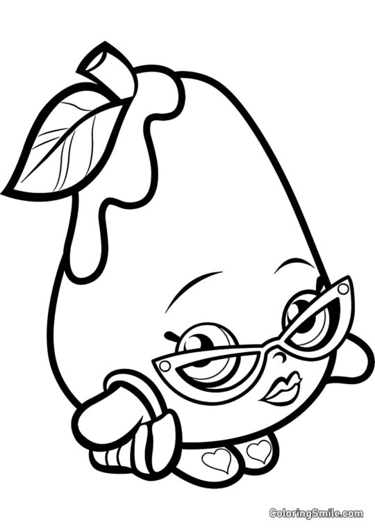 Shopkins Fancy Pære - Farvelægningsside