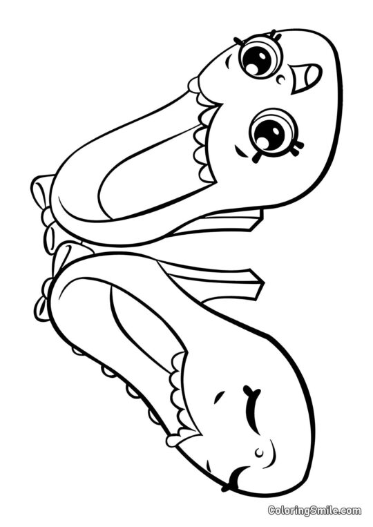 Shopkins Sko - Farvelægningsside