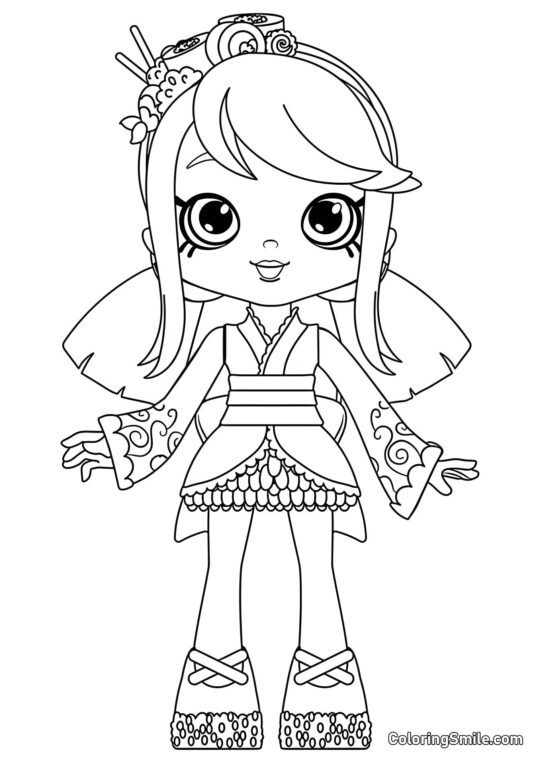 Sara Sushi - Farvelægningsside